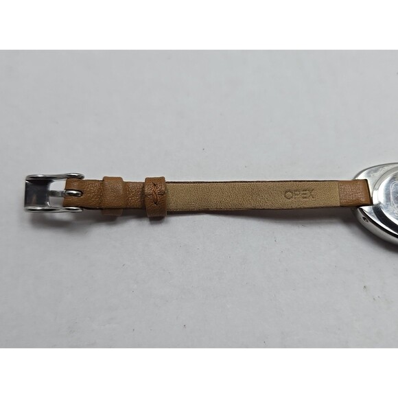 Opex Womens Quartz Wrap Watch Oval Dial New Battery Tan Leather Strap 30M Petite - Picture 10 of 13